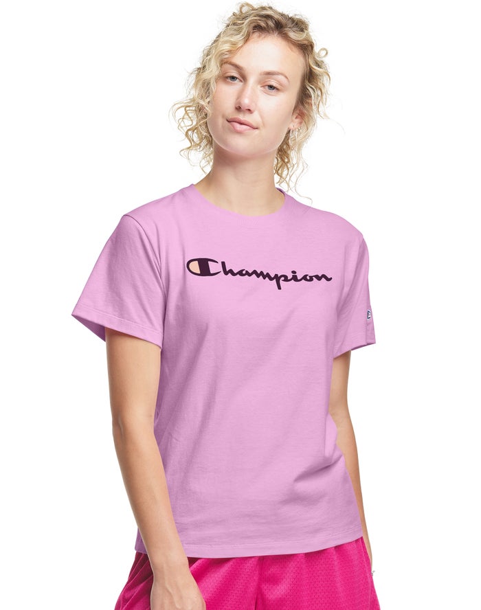 Camiseta Champion Mujer - Classic ( Rosas ) 9302576-AJ